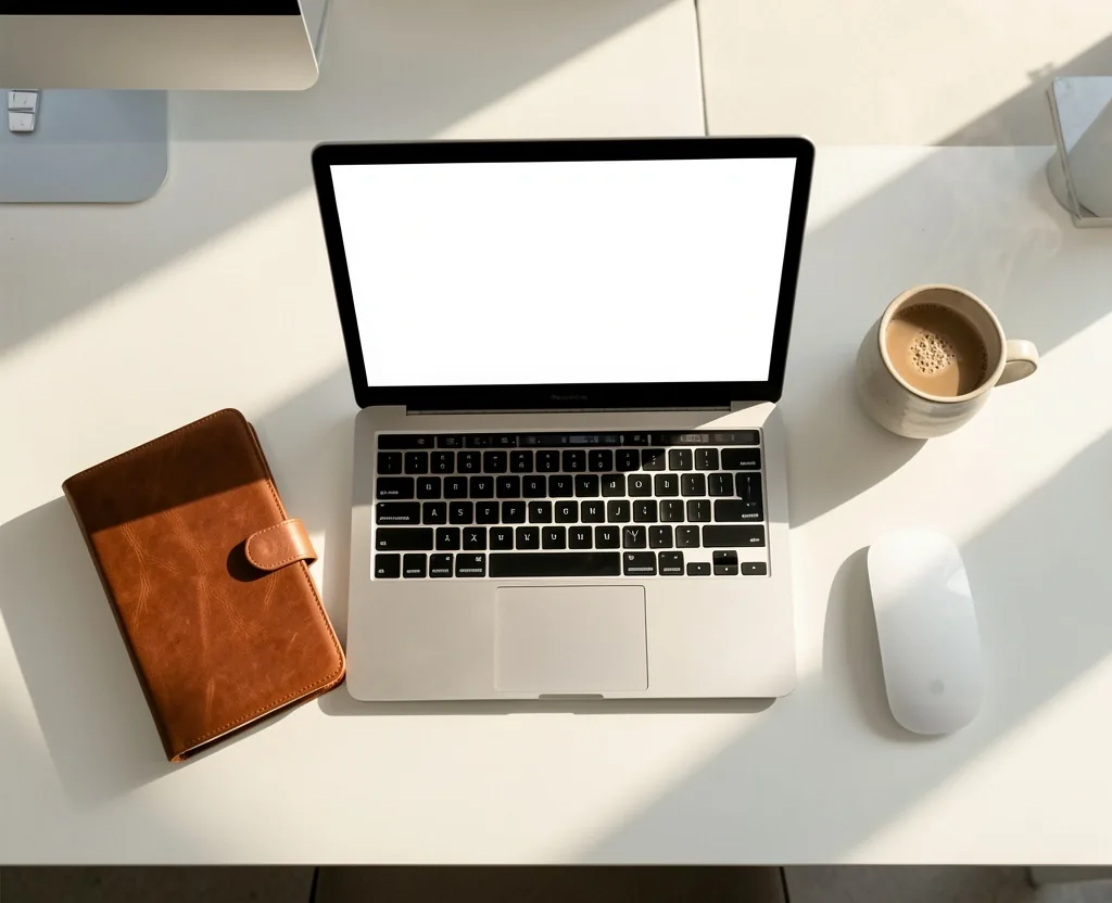 Escritorio profesional con herramientas de productividad IA