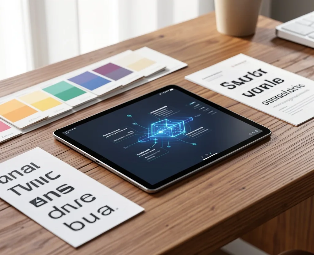 Workspace de diseño UI/UX con IA